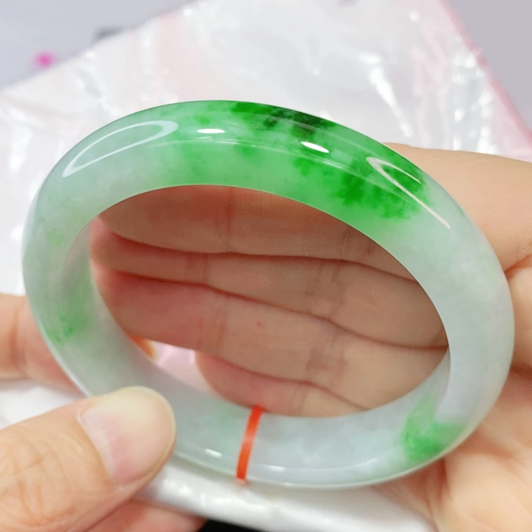 未镶嵌手镯翡翠57.6圈口正圈