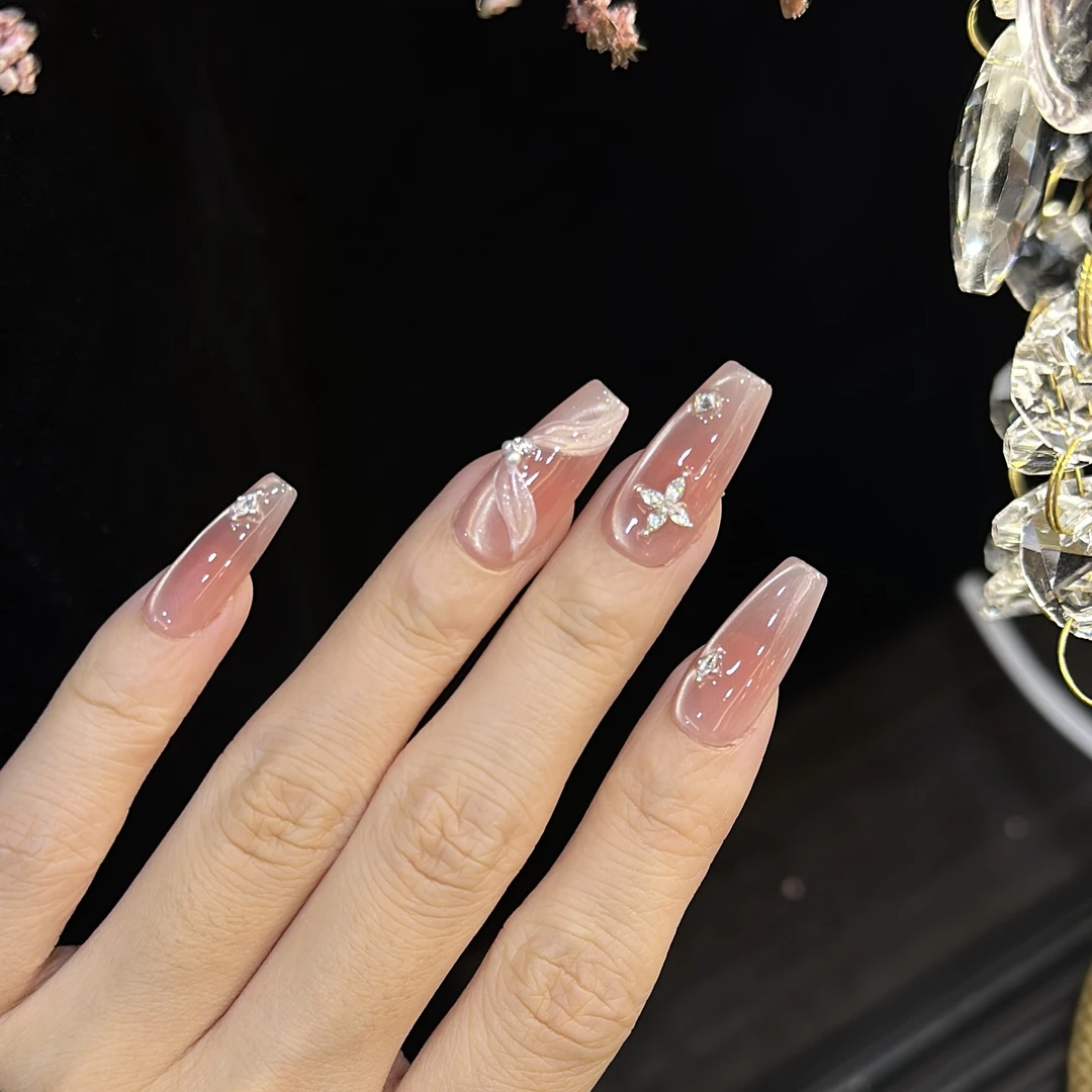 指上芭蕾 纯手工定制穿戴甲美甲成品美甲贴片10片