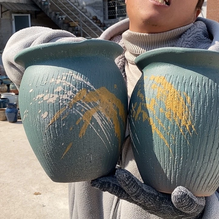 红陶正品颜色不挑。高22口18