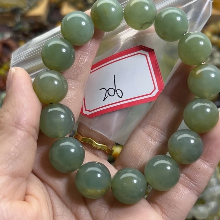 未镶嵌蛇纹石玉手链