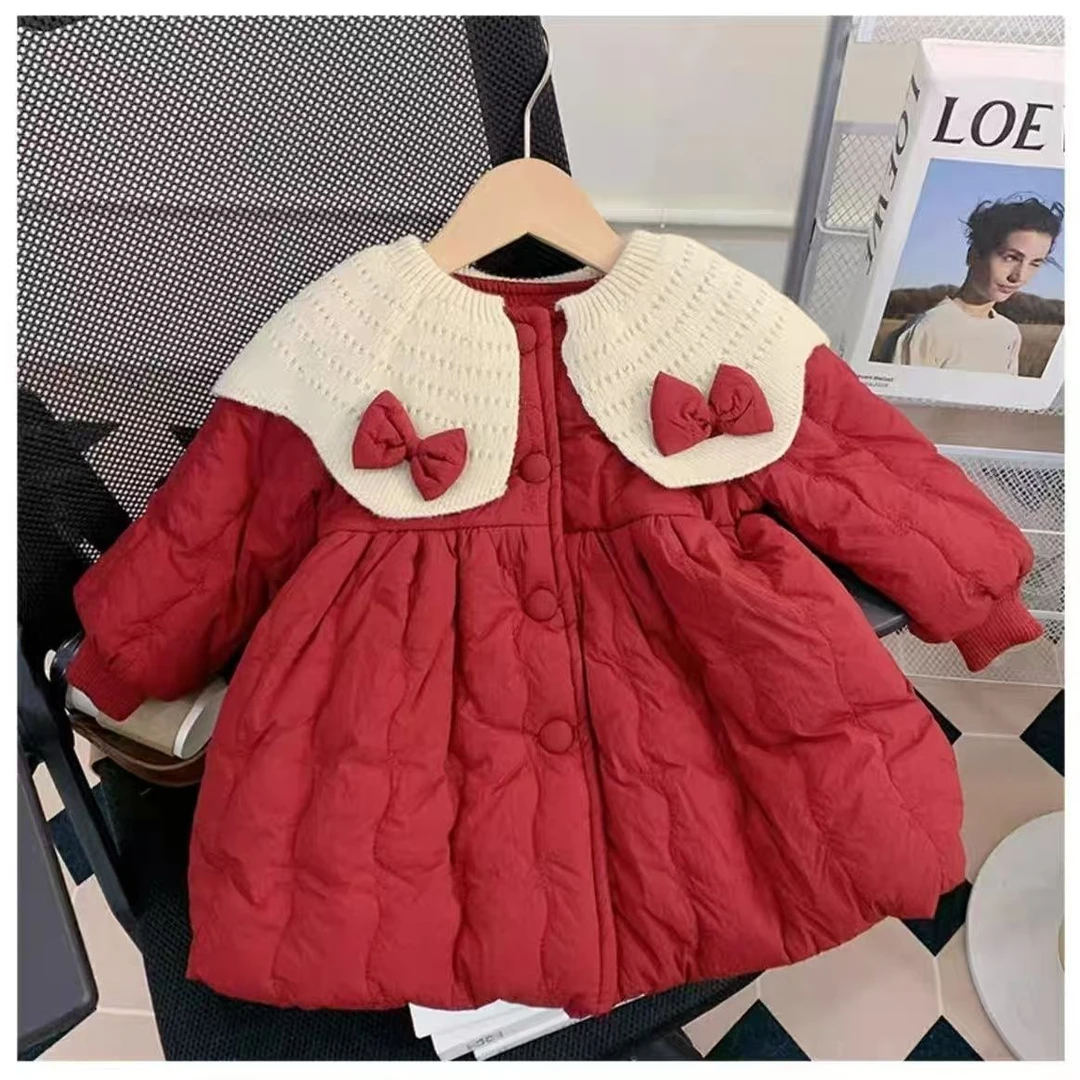 女童秋冬装2025新款洋气儿童保暖时尚外套韩版