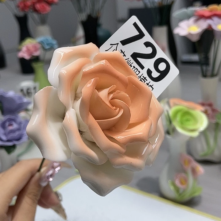 陶瓷纯手工捏花设计