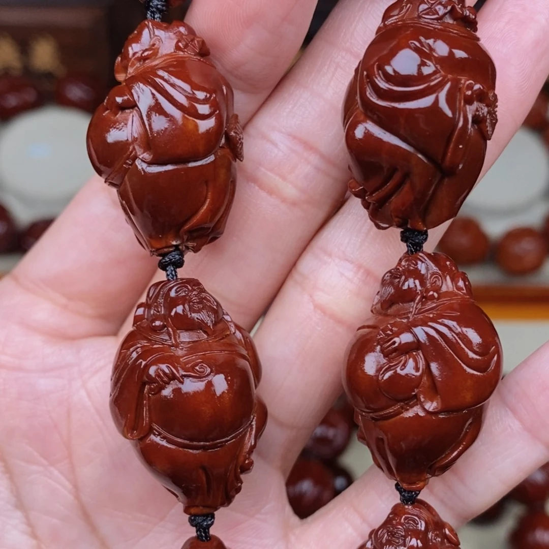 橄榄核吊坠用****3财神，