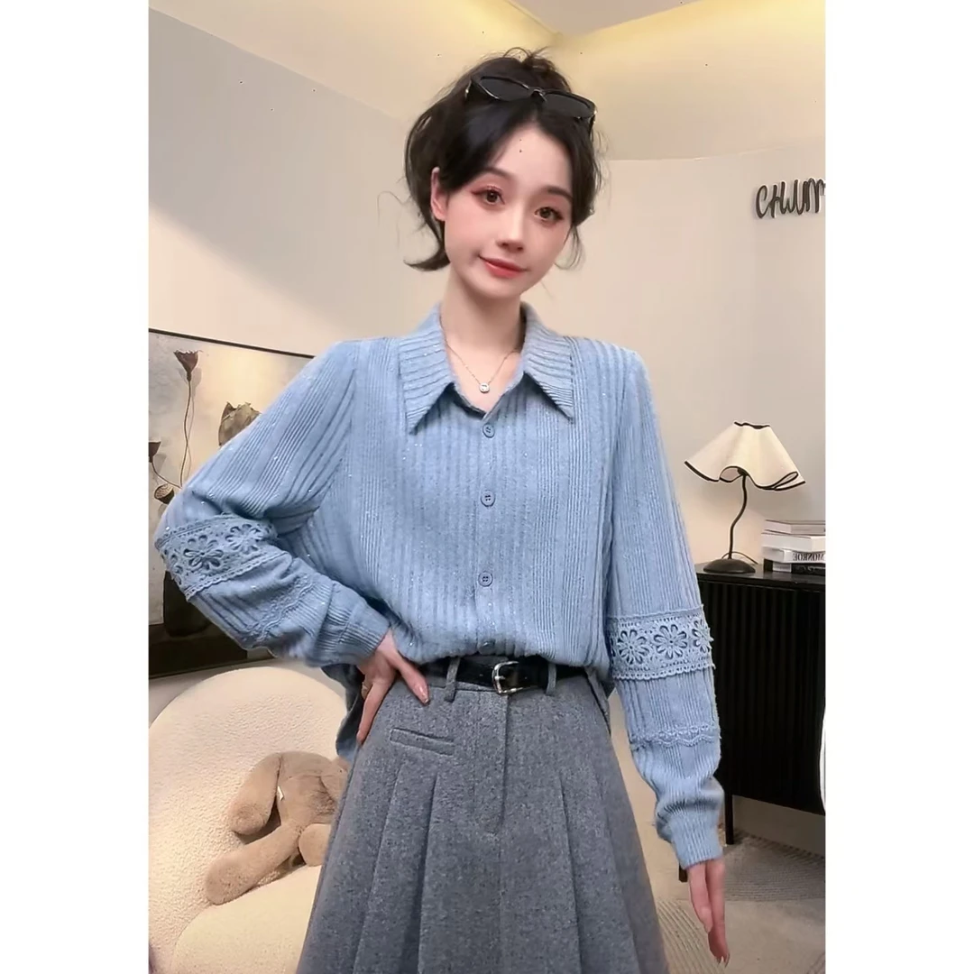 显瘦绒感气质款衬衣【13093】