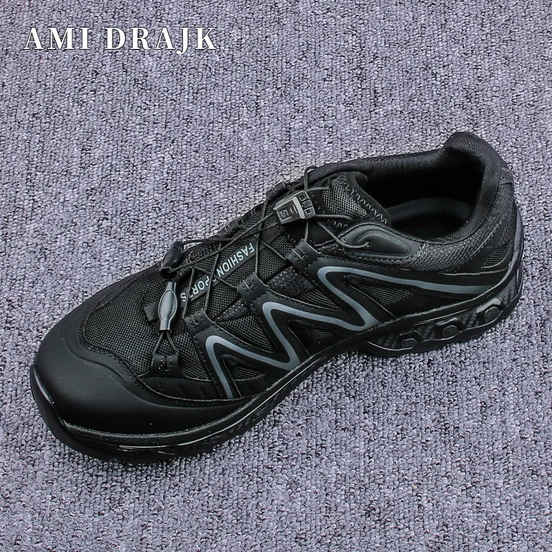 AMI DRAJK男鞋透气网面2025春季新款户外运动登山鞋潮流百搭休闲