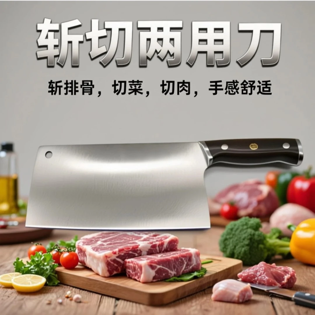 藤五郎斩切刀切菜切肉斩鸡斩鸭高品质厨师刀切菜刀厨房厨房用品