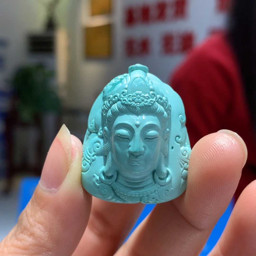 未镶嵌绿松石吊坠