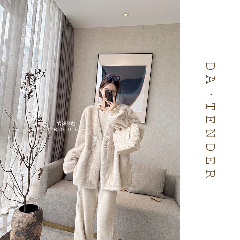 DA【清-冬款】绒绒雪野毛毛外套-6614DX