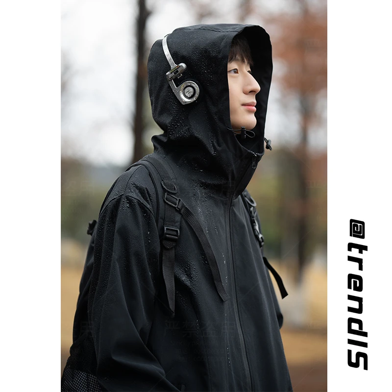 2025秋季新款cityboy大码防水冲锋衣运动休闲宽松百搭夹克户外