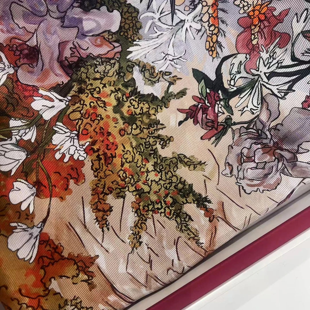 【90意罗绸方巾-YLC-90-D-8311】86cm丝巾