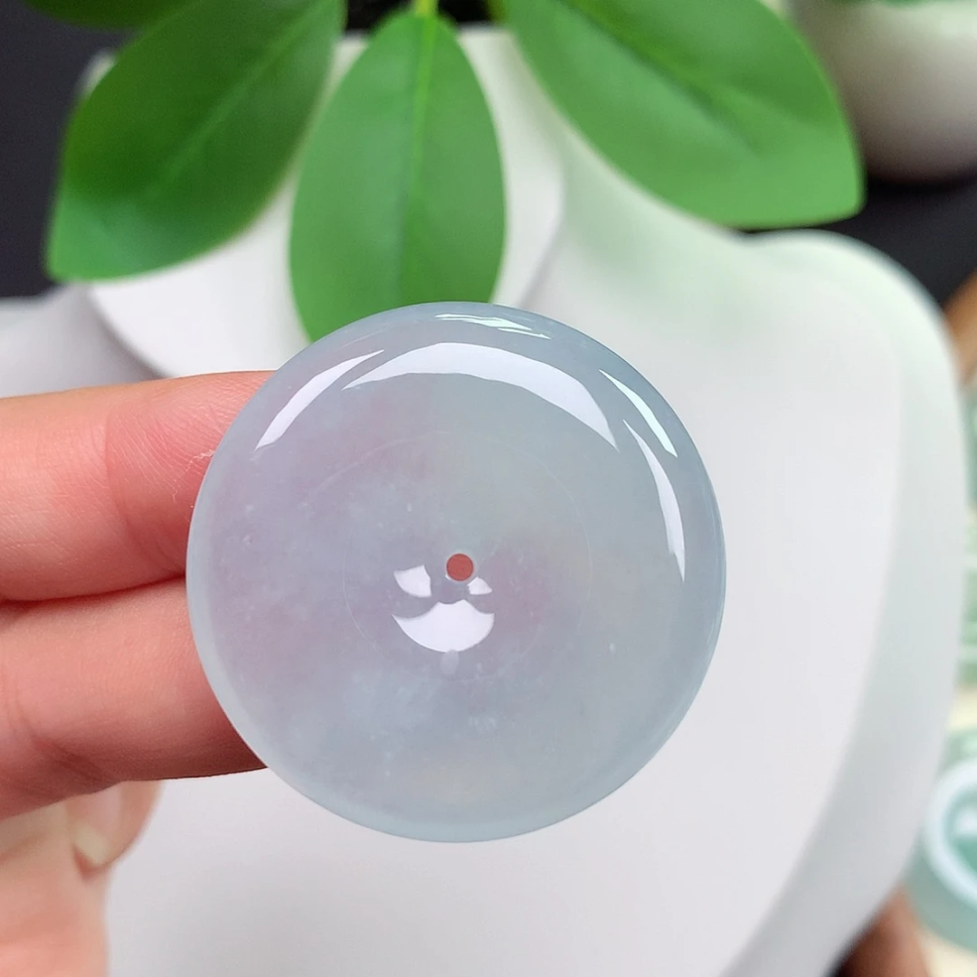 颈饰未镶嵌翡翠平安扣 33.8x6.0mm