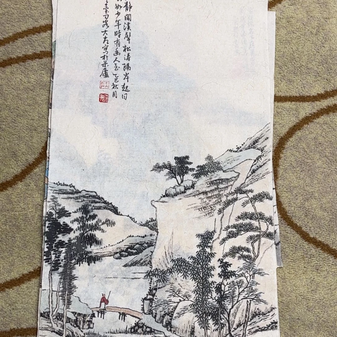 国画大左老师作品刘