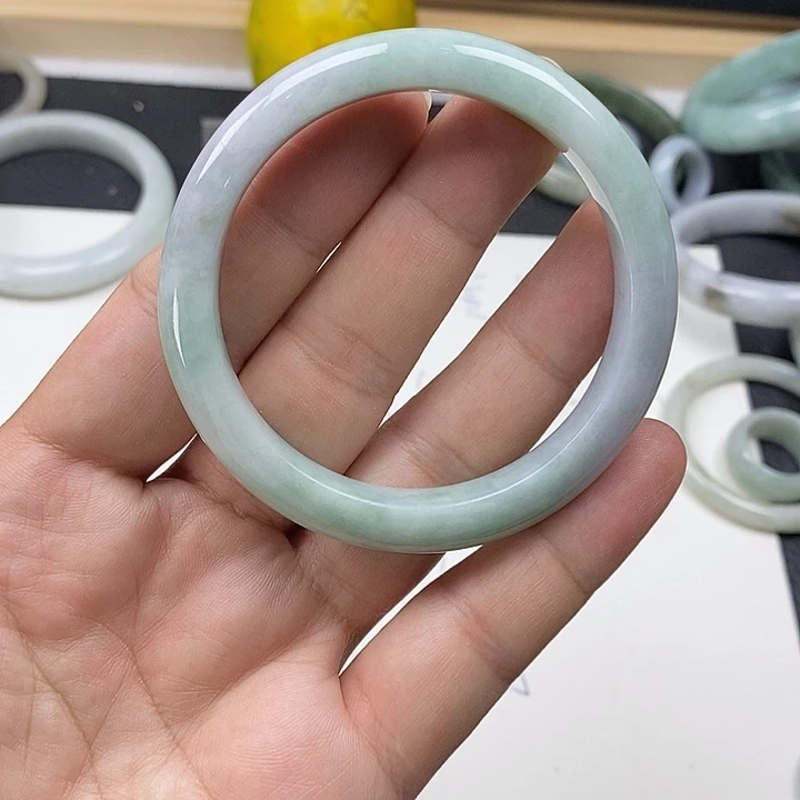 翡翠未镶嵌手镯55.3