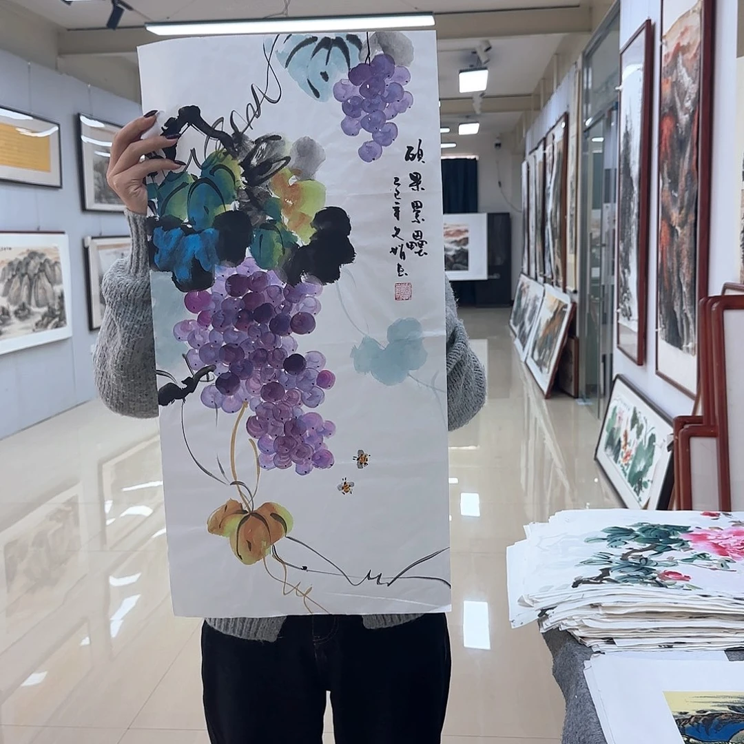 国画国画作品多次