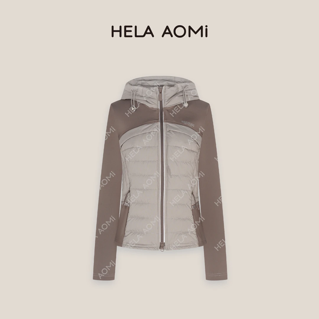 HELA AOMI“LULU小蛮腰”薄款羽绒服修身小蛮腰保暖外套CY5DM52688