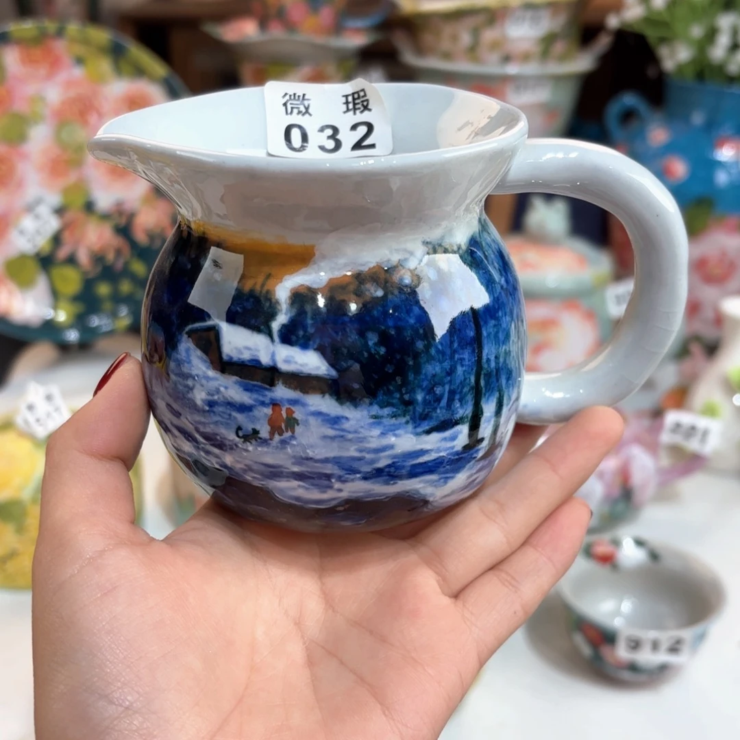 景德镇手绘高温釉下彩陶瓷茶具