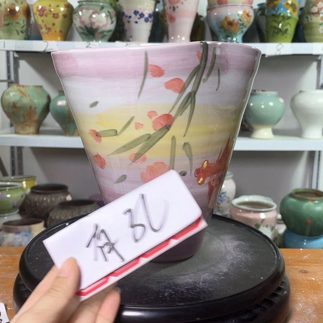 景德镇陶瓷花盆微瑕159