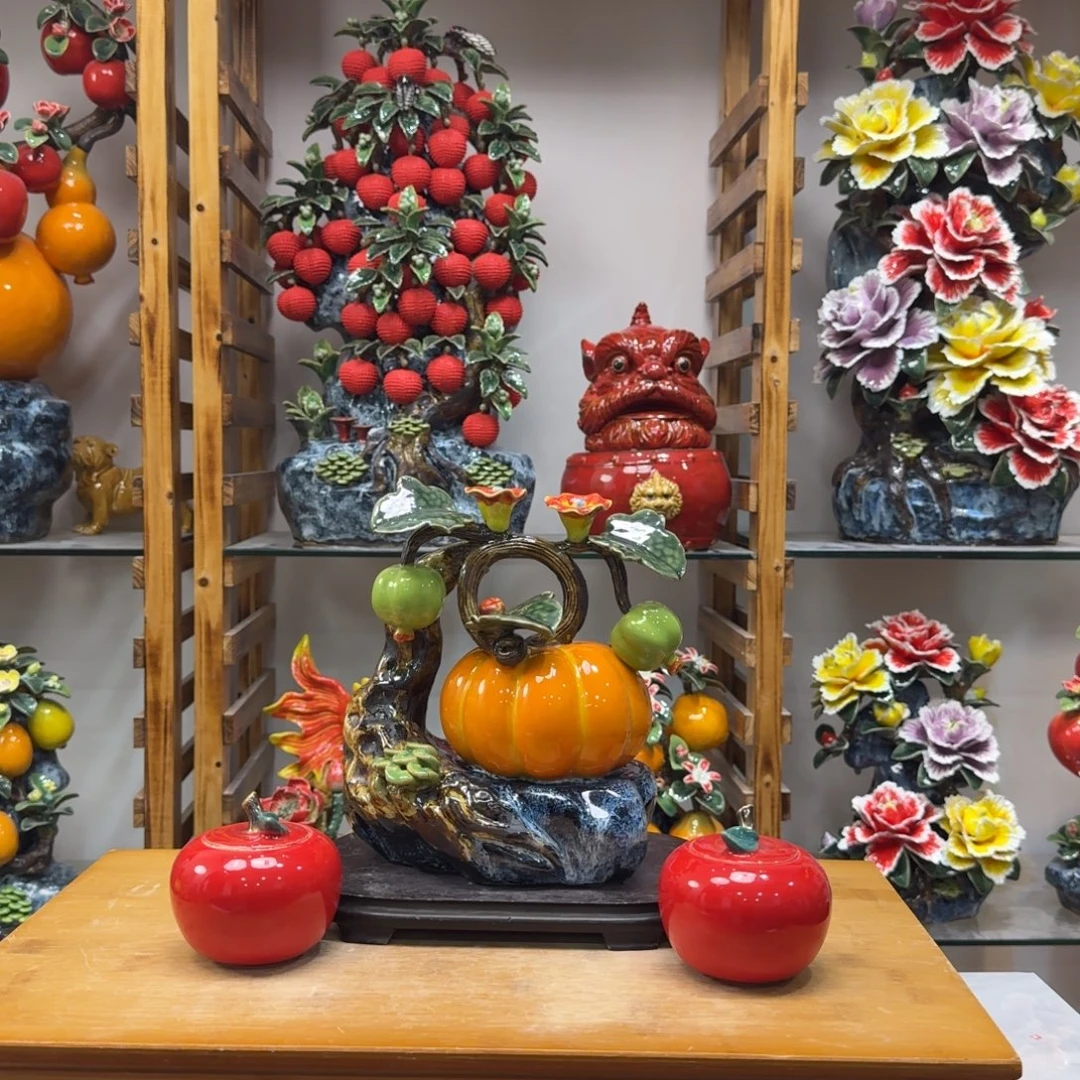 陶瓷金玉满堂送苹果