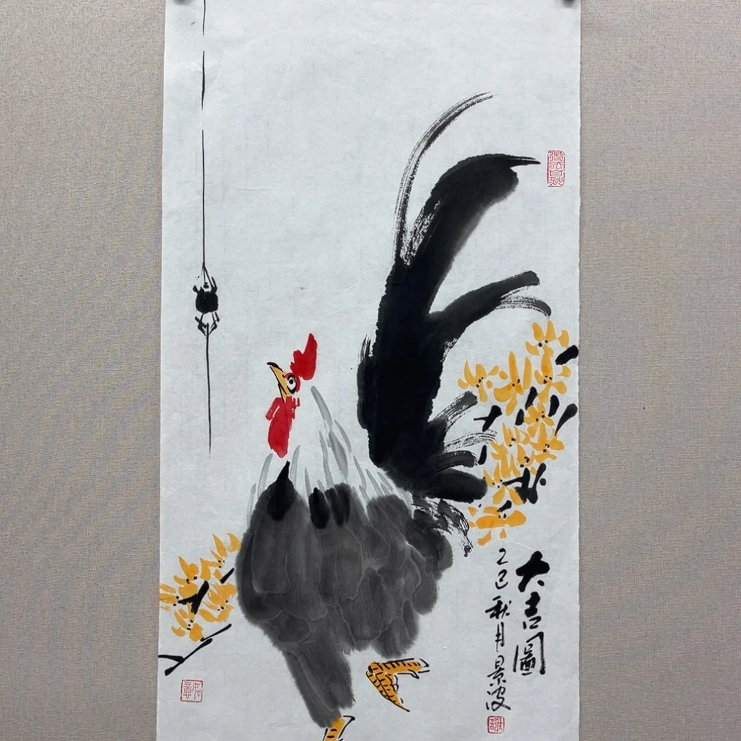 国画艺术家真人手绘
