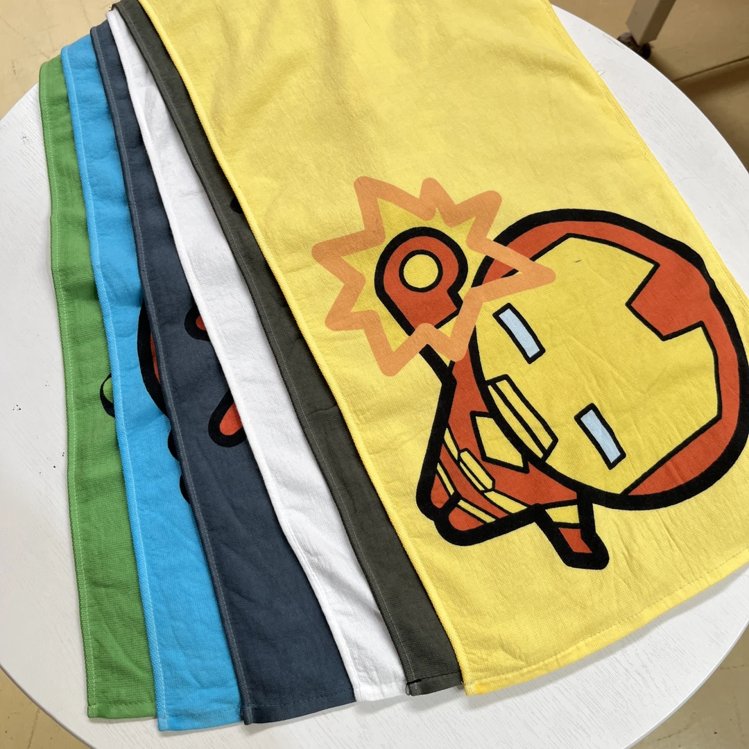 3条纯棉品牌卡通毛巾颜色随机洗脸巾擦手巾34x72cm柔软吸水微瑕