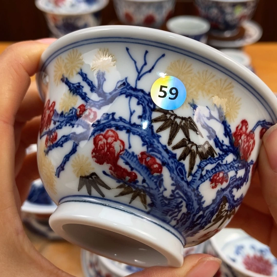 手绘现代茶具非古董