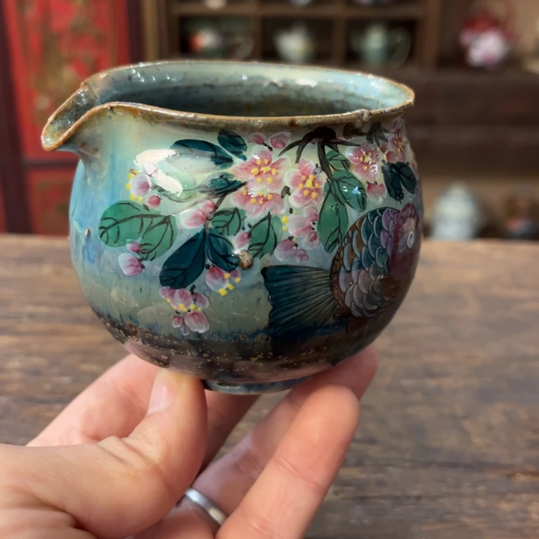 柴烧手工手绘陶瓷