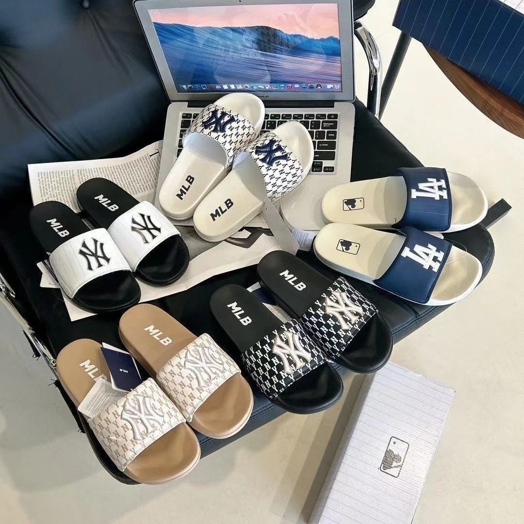拖鞋男女鞋高级NY一字休闲潮流男女时尚情侣潮牌夏季外穿拖鞋