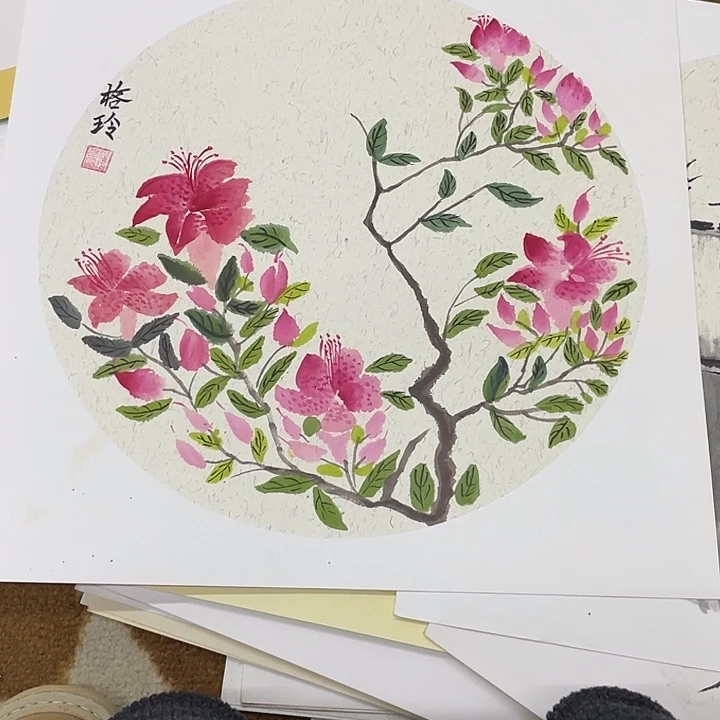 国画38-38卡纸作品艺