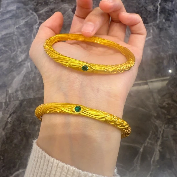 SZ1204 「哪吒手镯」国风设计乾坤圈同款闭口实心镯