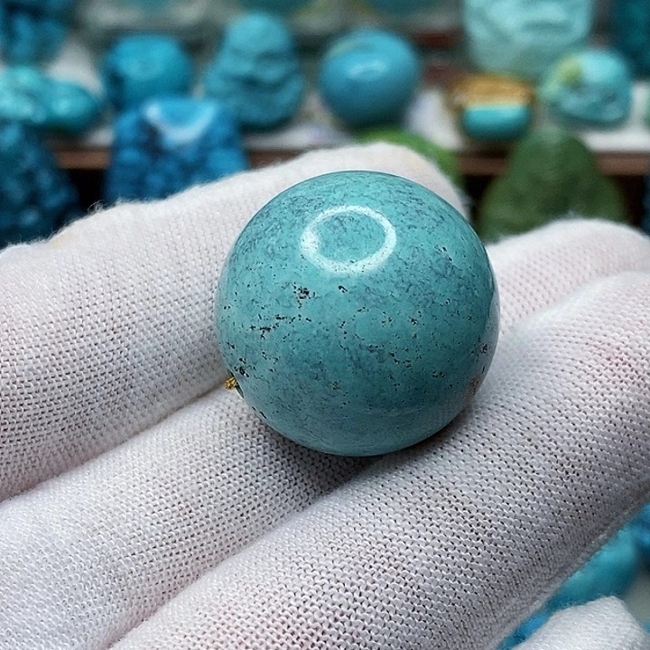 绿松石未镶嵌天然原矿 地大质检