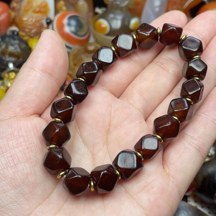 玛瑙/玉髓颈饰未镶嵌黄*瑰