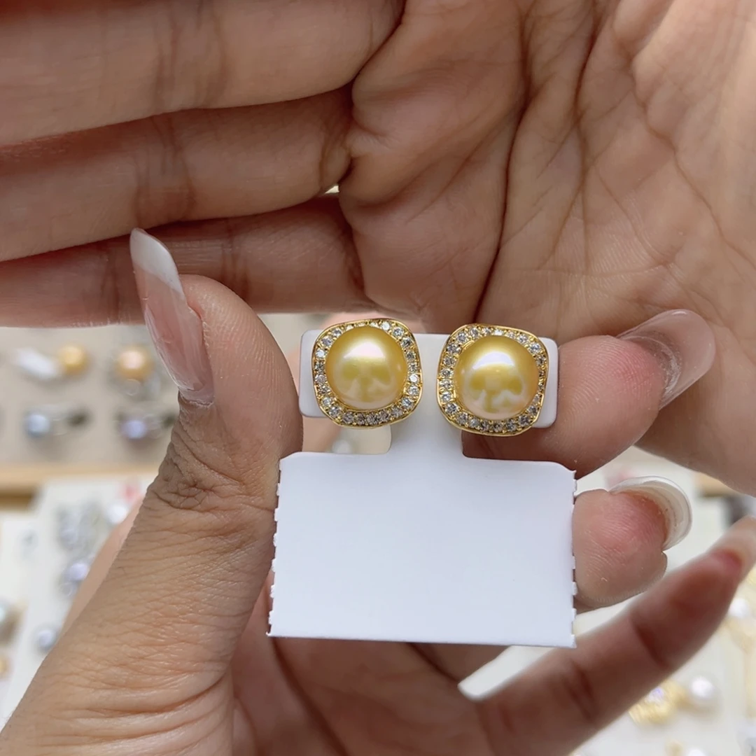 ****微淡水珍珠戒指合金