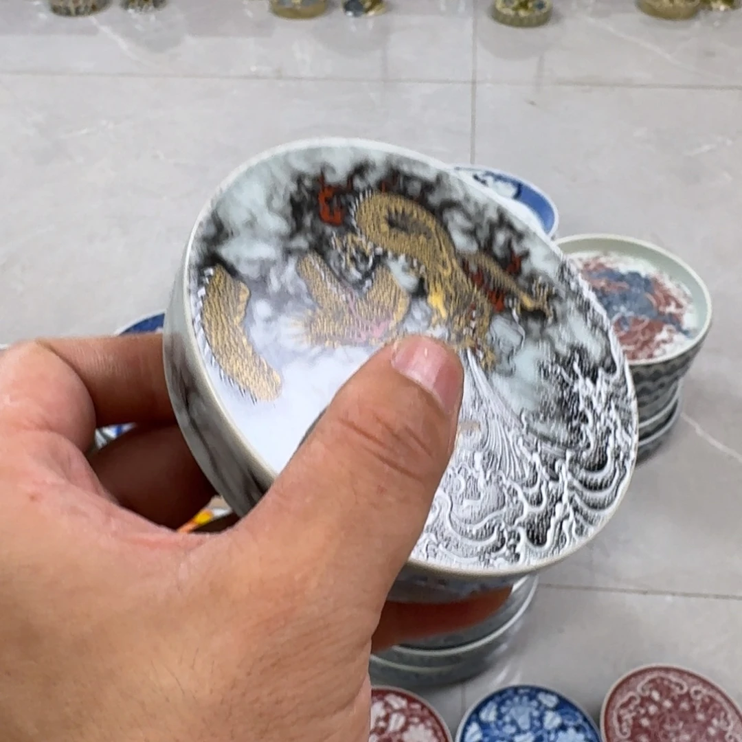 杯金龙降世盖置景德镇