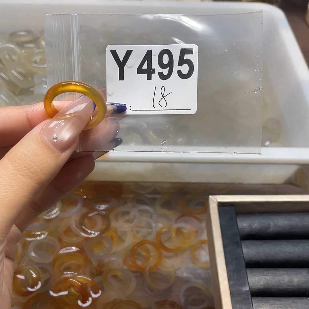 玛瑙/玉髓未镶嵌戒指495