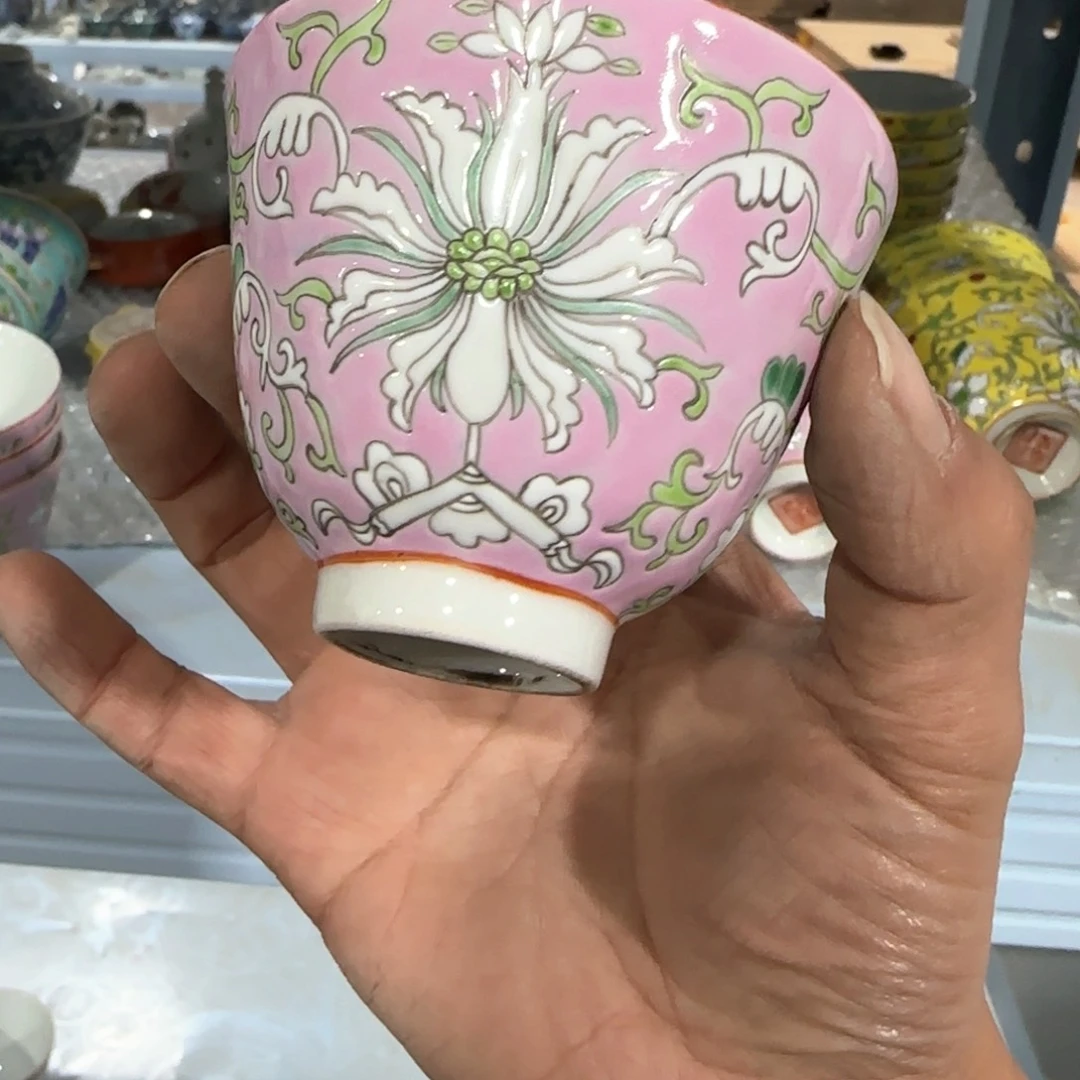 瓷片摆件手绘瓷器全部处理