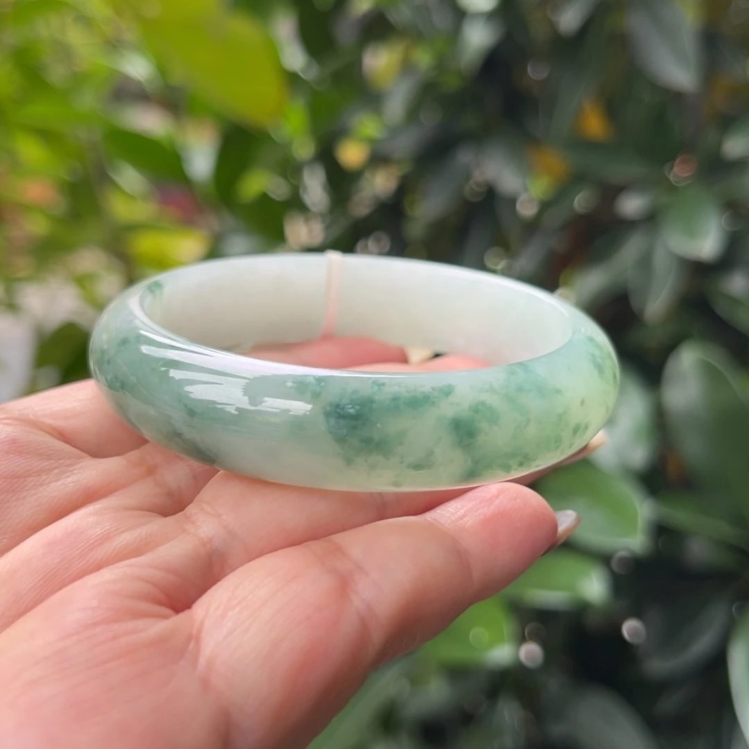 翡翠未镶嵌手镯58正圈