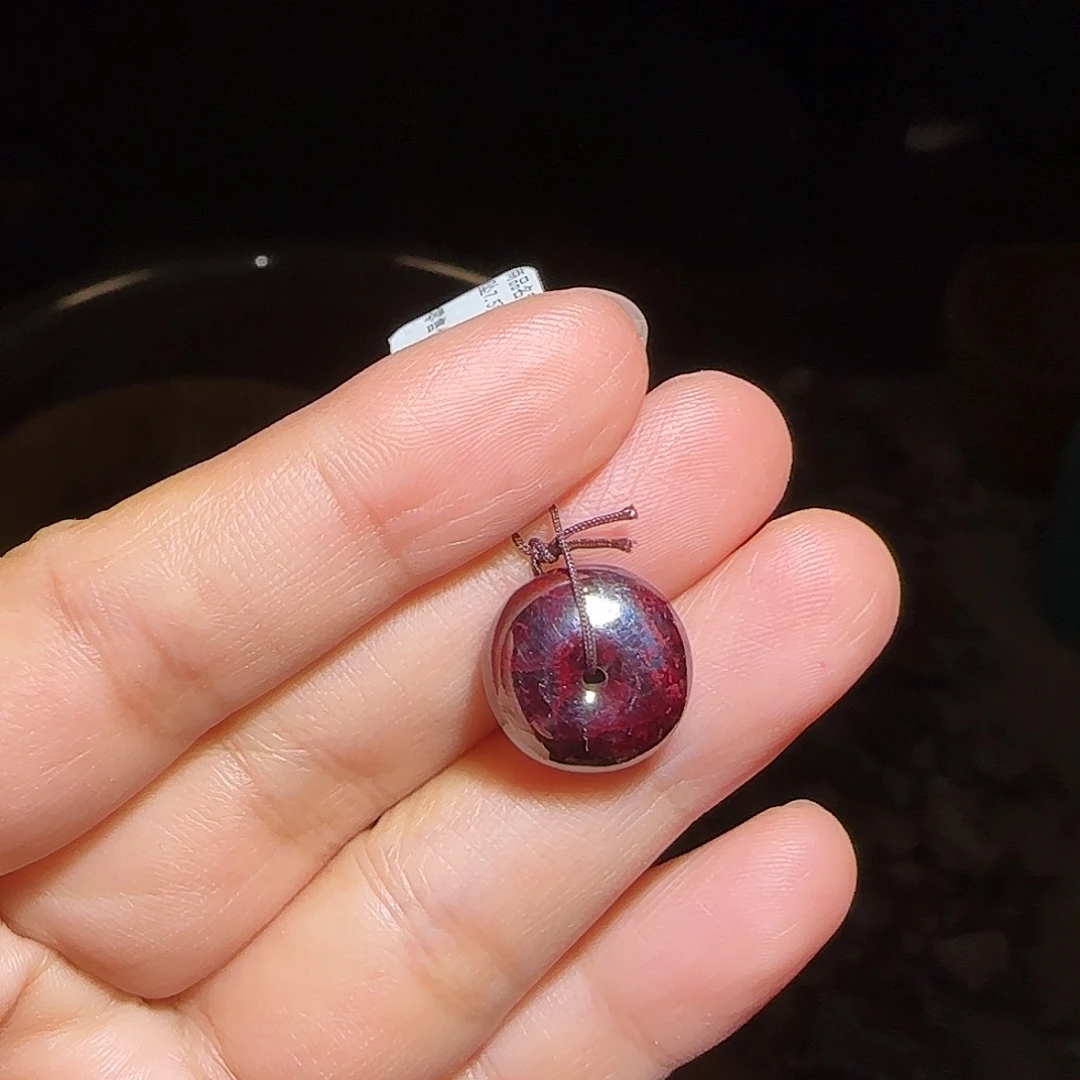 天然辰砂天然朱砂平安扣14