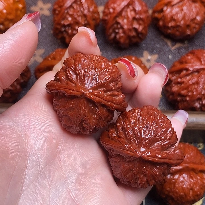 吊坠文玩核桃白狮子10