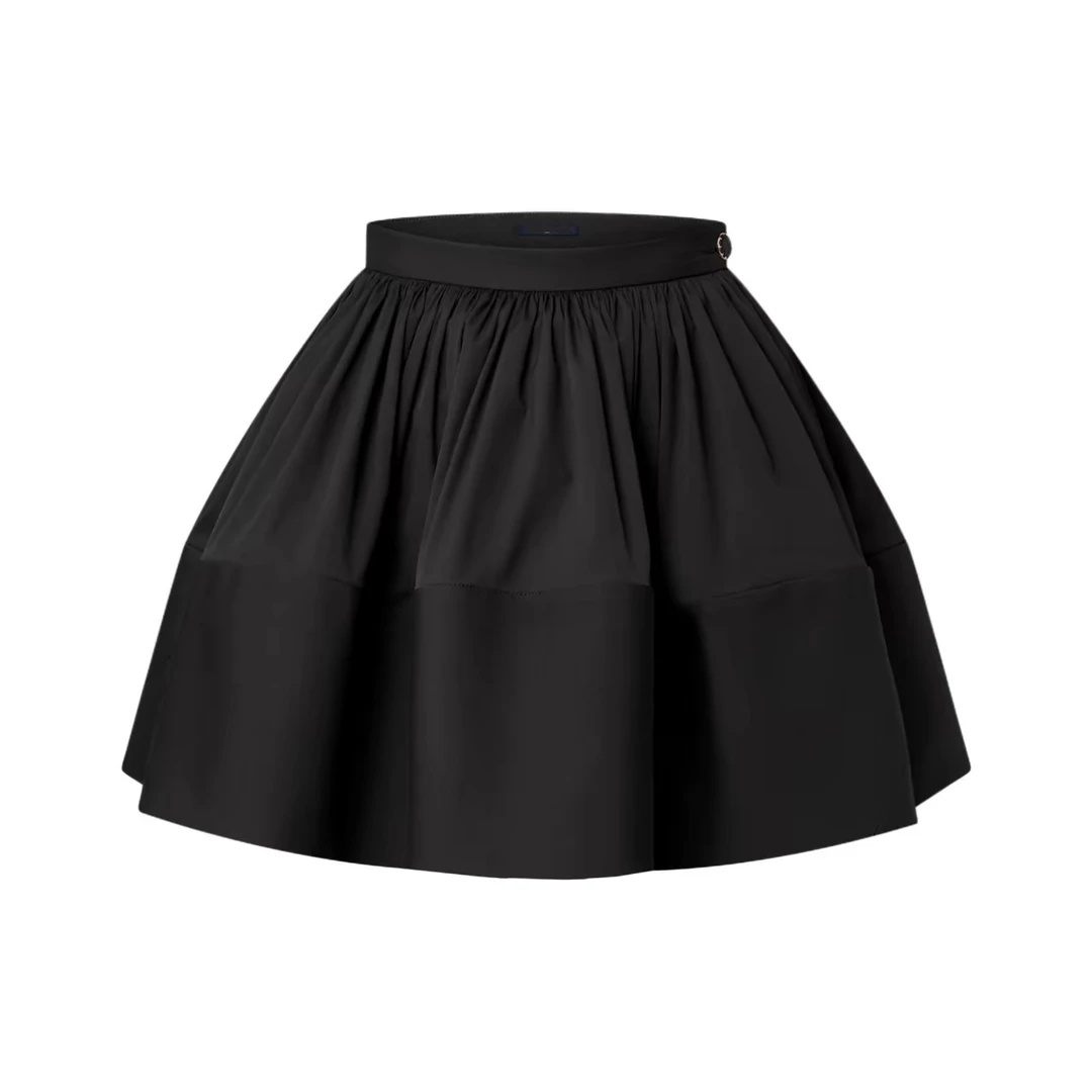 D058~哎哟喂~~黑色尼龙短裙