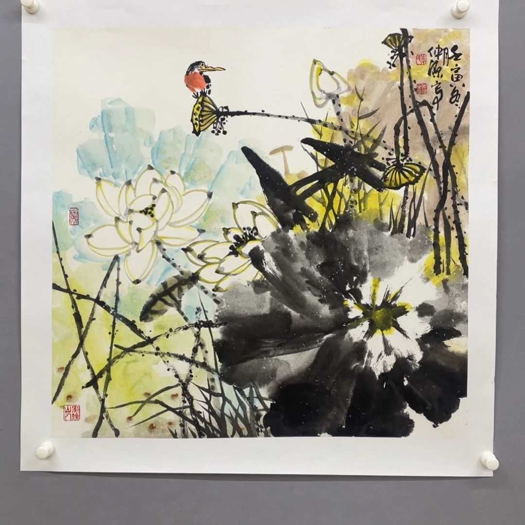 国画艺术家真人手绘