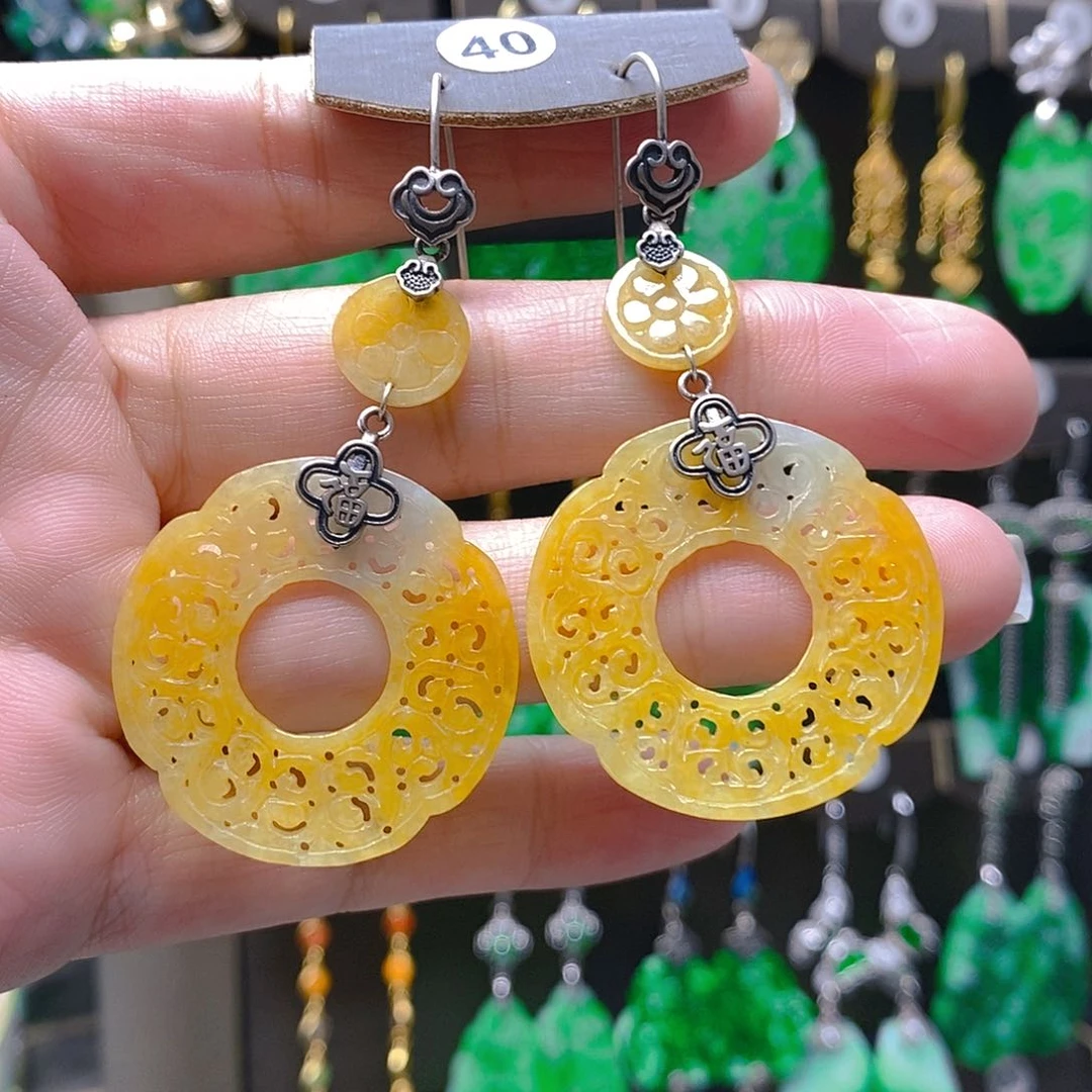 未镶嵌翡翠耳饰翡翠