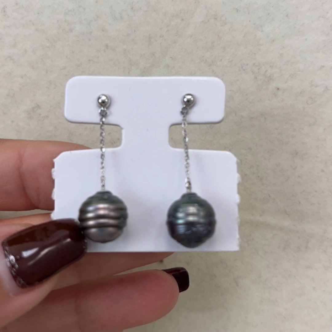 【闪购商品】海水珍珠耳饰银S925镶嵌