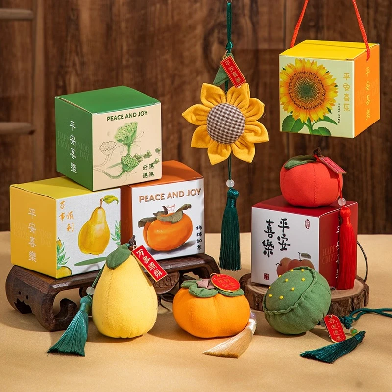 端午节香包香囊柿子diy手工材料包柿柿如意空袋艾草驱蚊挂件礼物