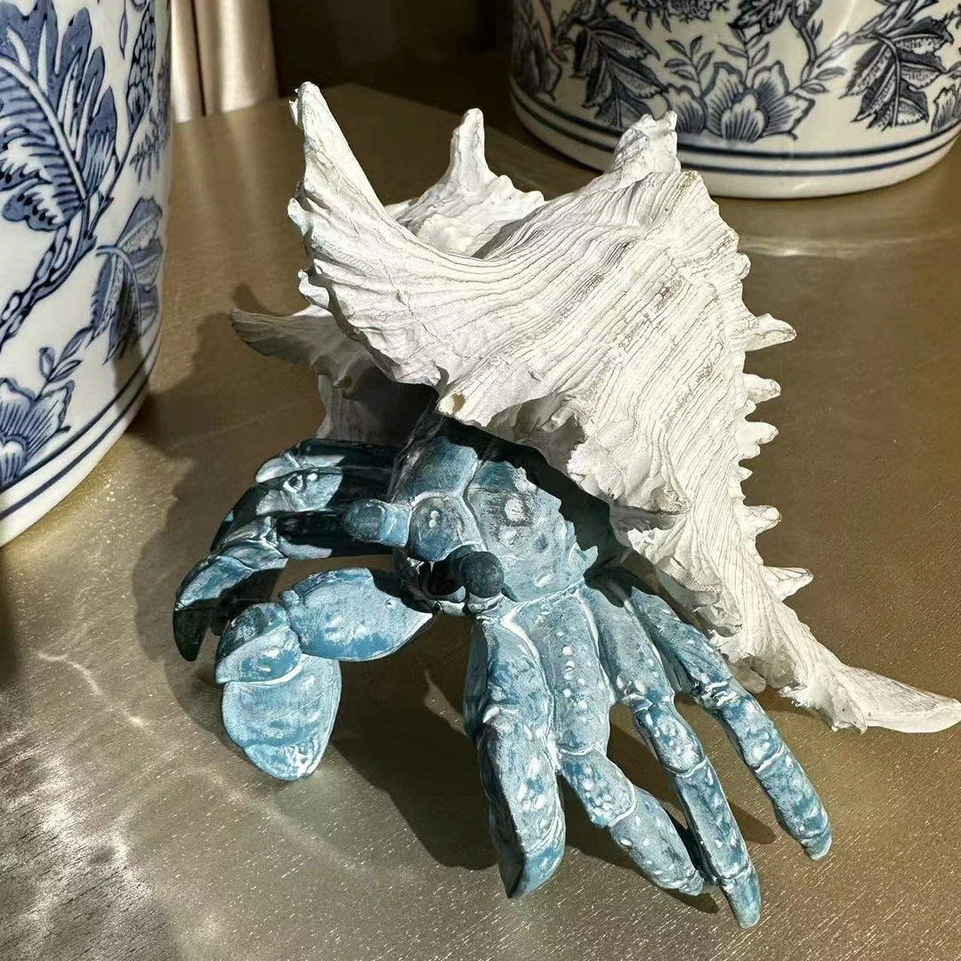【欧美外单】C5470-WTBL 海洋螃蟹摆件（大）23.5 X 23.5 X 17.8cm