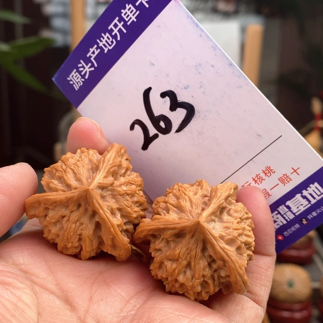 文玩核桃把件34天然盘山矮桩奔263号