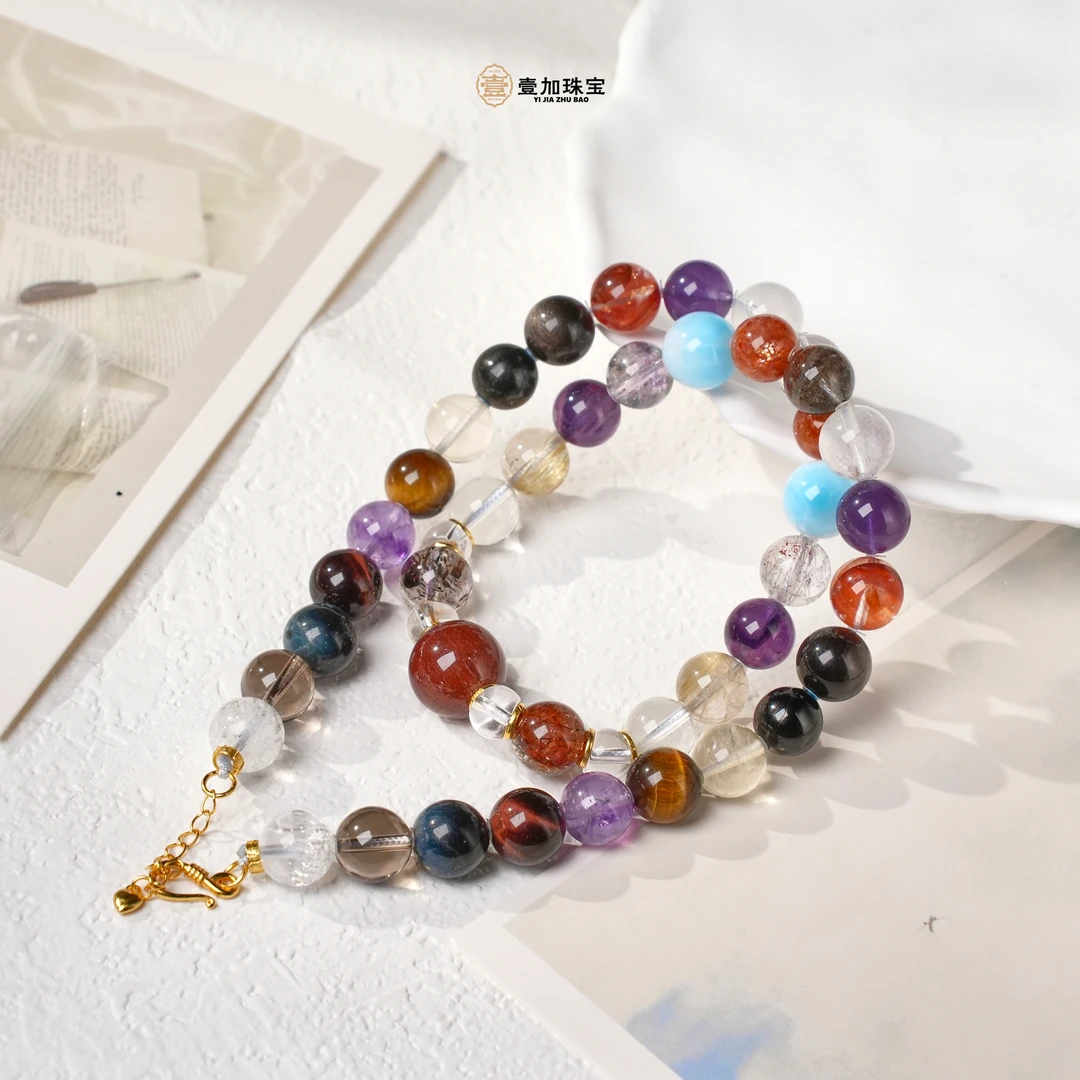 壹加田田|手工设计满天星妈妈链水晶多宝项链多样性发一7369n