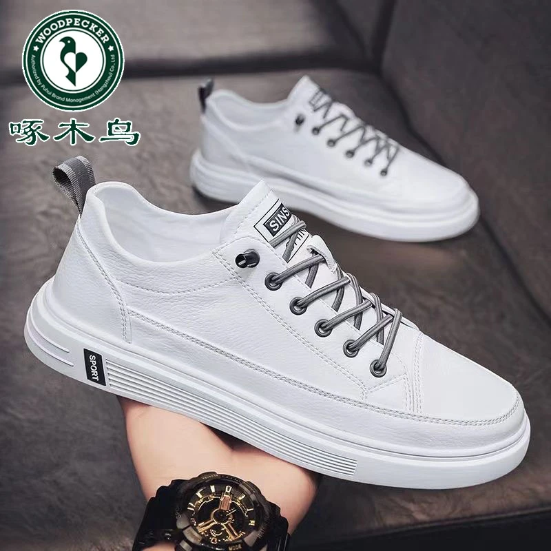夏季男鞋新款透气防水小白鞋子男款潮流百搭运动鞋休闲鞋板鞋潮鞋