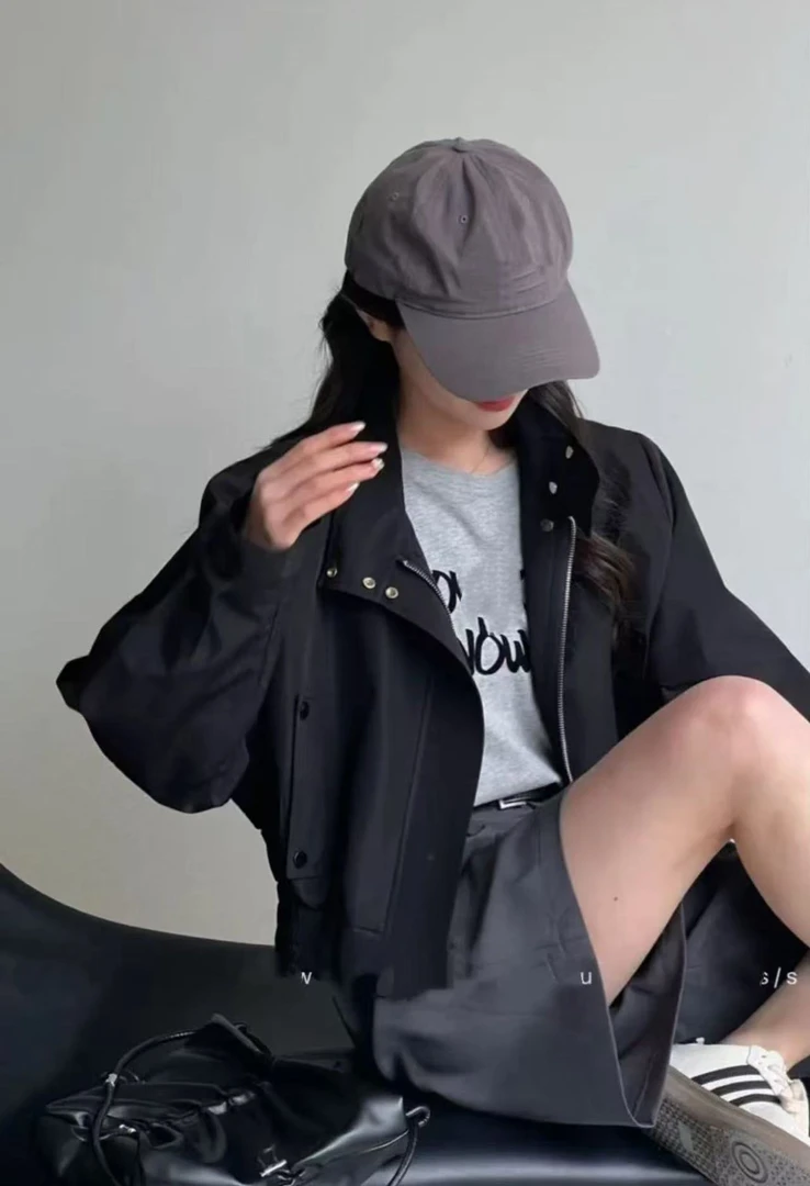 【8008】【时】#休闲百搭立领外套