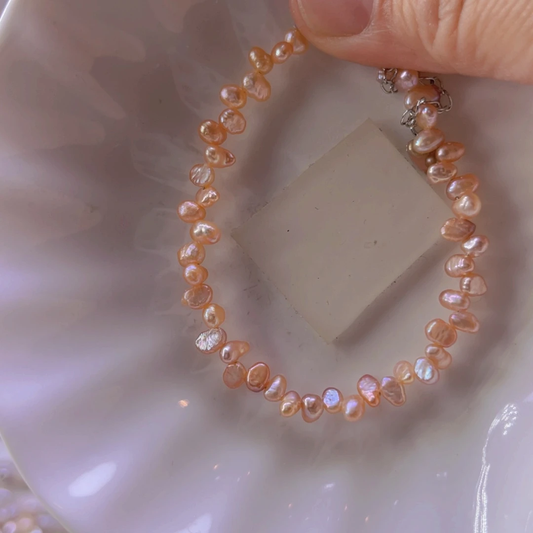 淡水珍珠手绳合金