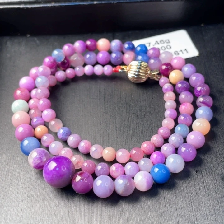 18K金镶嵌苏纪石（舒俱来）项链